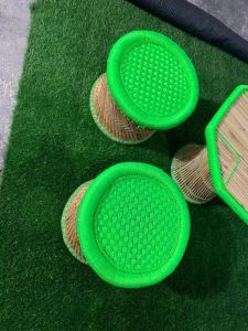 Bamboo Table & Mudha Stool Set