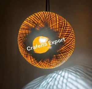 Rattan Hanging Light