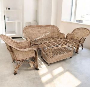 Cane 5 Seater Sofa Set