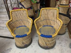 Handmade Bamboo Chair Set
