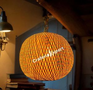 Rattan Hanging Light