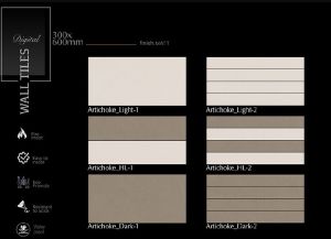 Artichoke Tone Matt Finish Ceramic Wall Tiles