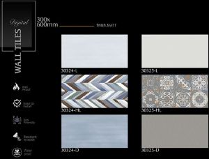 Artistic Chevron Matt Finish Ceramic Wall Tiles