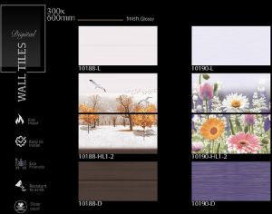 Autumn Landscape Glossy Ceramic Wall Tiles