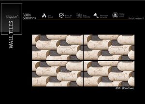 Beige Marble Block Matt Ceramic Wall Tiles