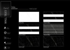 Bold Marble Contrast Digital Ceramic Wall Tiles
