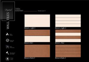 Classic Brown Matt Finish Ceramic Wall Tiles