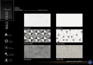Geometric Grey Pattern Digital Ceramic Wall Tiles