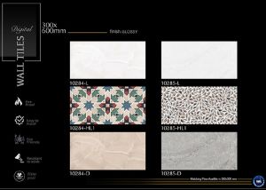 Heritage Beige Pattern Glossy Ceramic Wall Tiles
