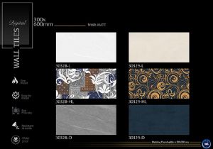 Luxury Swirl Pattern Matt Ceramic Wall Tiles