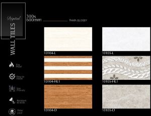 Natural Texture Gloss Finish Digital Ceramic Wall Tiles