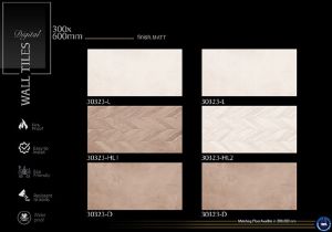Soft Chevron Matt Finish Ceramic Wall Tiles