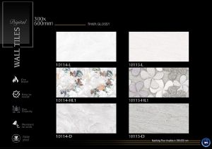 Soft Floral Texture Digital Ceramic Wall Tiles