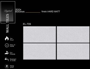 Soft Grey Hard Matt Ceramic Wall Tiles