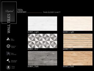 Warm Beige Wood Finish Ceramic Wall Tiles