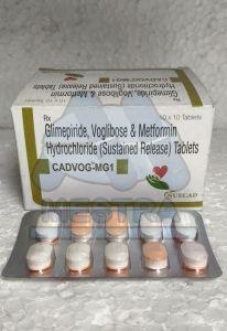 Cadvog Mg1 Glimepiride Voglidose Hydrochloride Tablets