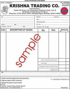 Bill Book Printing Service