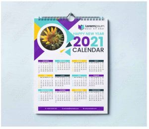 Printed Wall Calendar