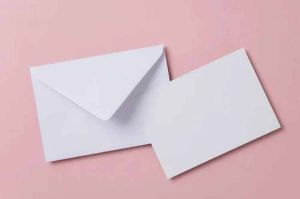 White Paper Envelope
