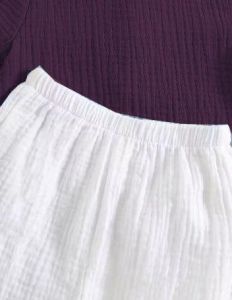 Boys Wine &AMP; White Shirt &AMP; Shorts