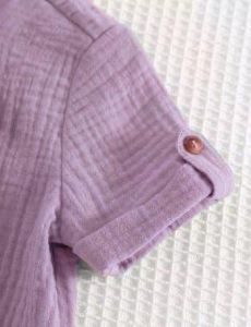 Boys Lavender &AMP; White Shirt &AMP; Shorts