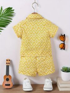 Boys Yellow &AMP; White Co-Ord Set