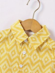 Boys Yellow &AMP; White Co-Ord Set