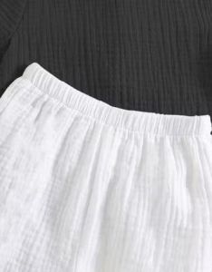 Boys Black &AMP; White Shirt &AMP; Shorts