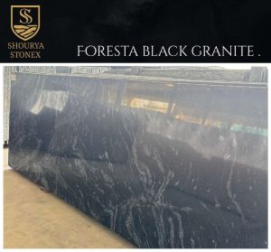 Foresta Black Granite Slab