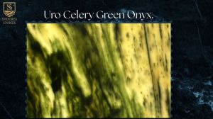 Polished Uro Celery Green Onyx Marble Slab