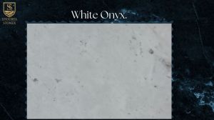 Polished White Onyx Marble Slab
