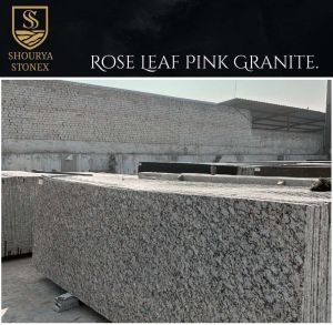 Rose Leaf Pink Granite Slab