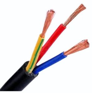 1.0 Sqmm Three Core Copper Round Electrical Cable