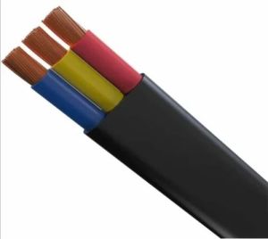 4 Sqmm Three Core Flat Type Copper Industrial Cable