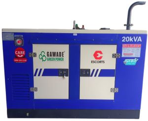 20 kVA Cpcb IV+ GGP-Escorts Diesel Generator