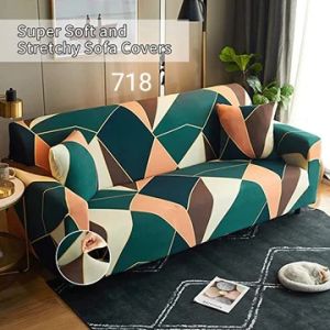 3 Seater Soft and Strechy Printed Sofa Cover