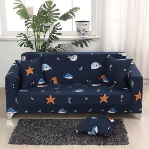3 Seater Star Printed Sofa Cover