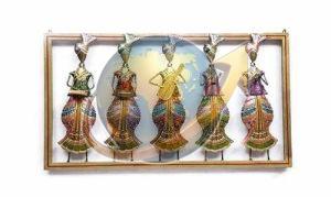 Handmade Iron Musician Wall Hanging