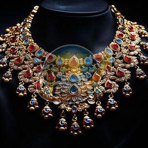 Imitation Multicolored Stone Necklace