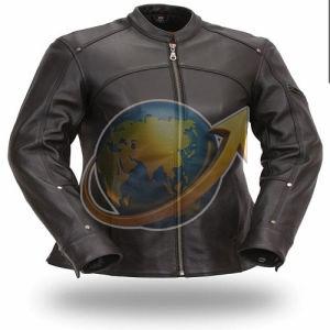 Ladies Black Slim Fit Leather Jacket