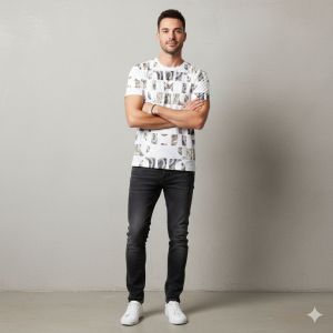 Men Printed Round Neck T-Shirts