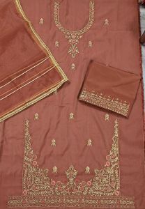Mauve Rose Viscose Unstitched Suit