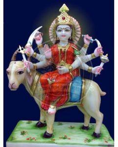 18 Inch Marble Meldi Mata Statue