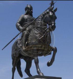 Black Marble Maharana Pratap Statue