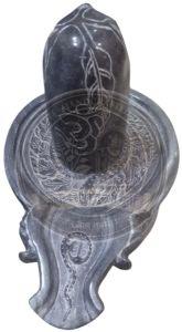 Black Marble Shivling Statue