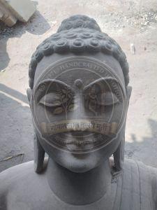 Grey Marble Gautam Budha Statue