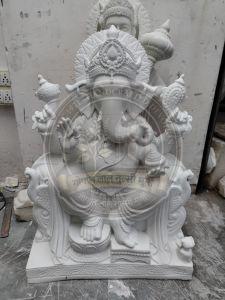 Handcrafted Marble Ganesh Statue