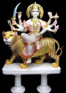 Marble Durga Mata Moorti