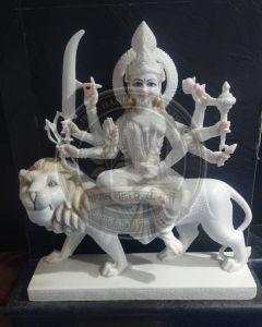 Marble Maa Durga Statue