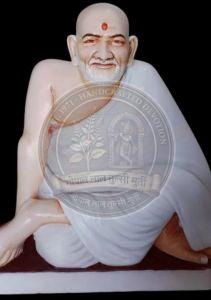Marble Neem Karoli Baba Statue,